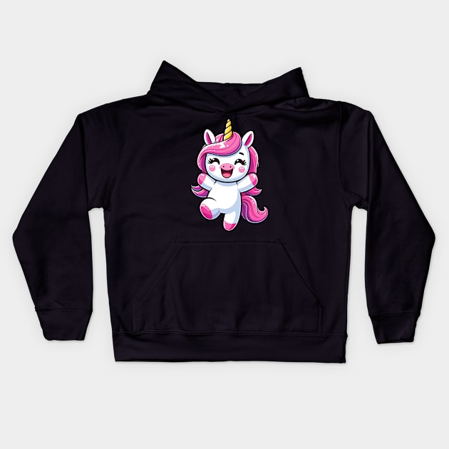 Unicorn S02 D86 Kids Hoodie by Houerd